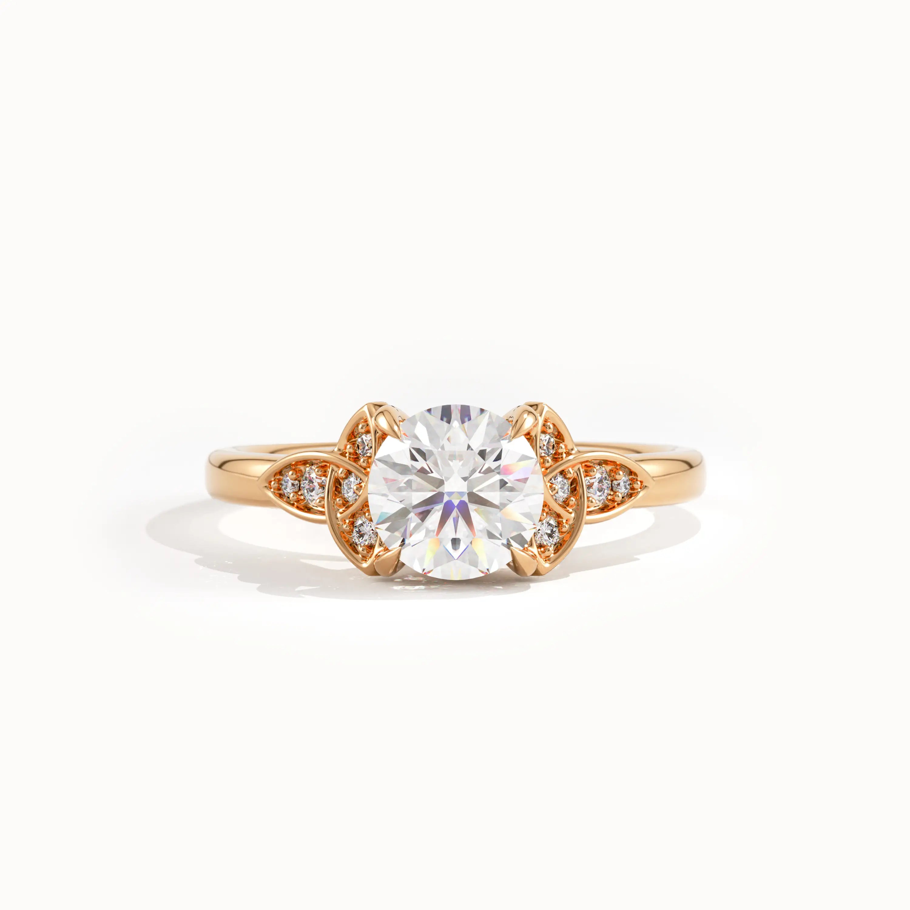 Celtic Solitaire Engagement Ring in Gold - BRENNMORE