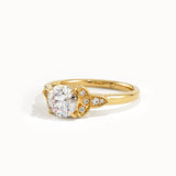 Celtic Solitaire Engagement Ring in Gold
