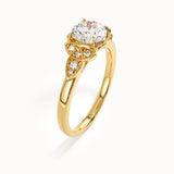 Celtic Solitaire Engagement Ring in Gold
