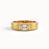 Bezel Lab Diamond Engagement Ring - view 10