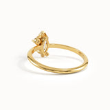 Solitaire Marquise Engagement Ring in Gold