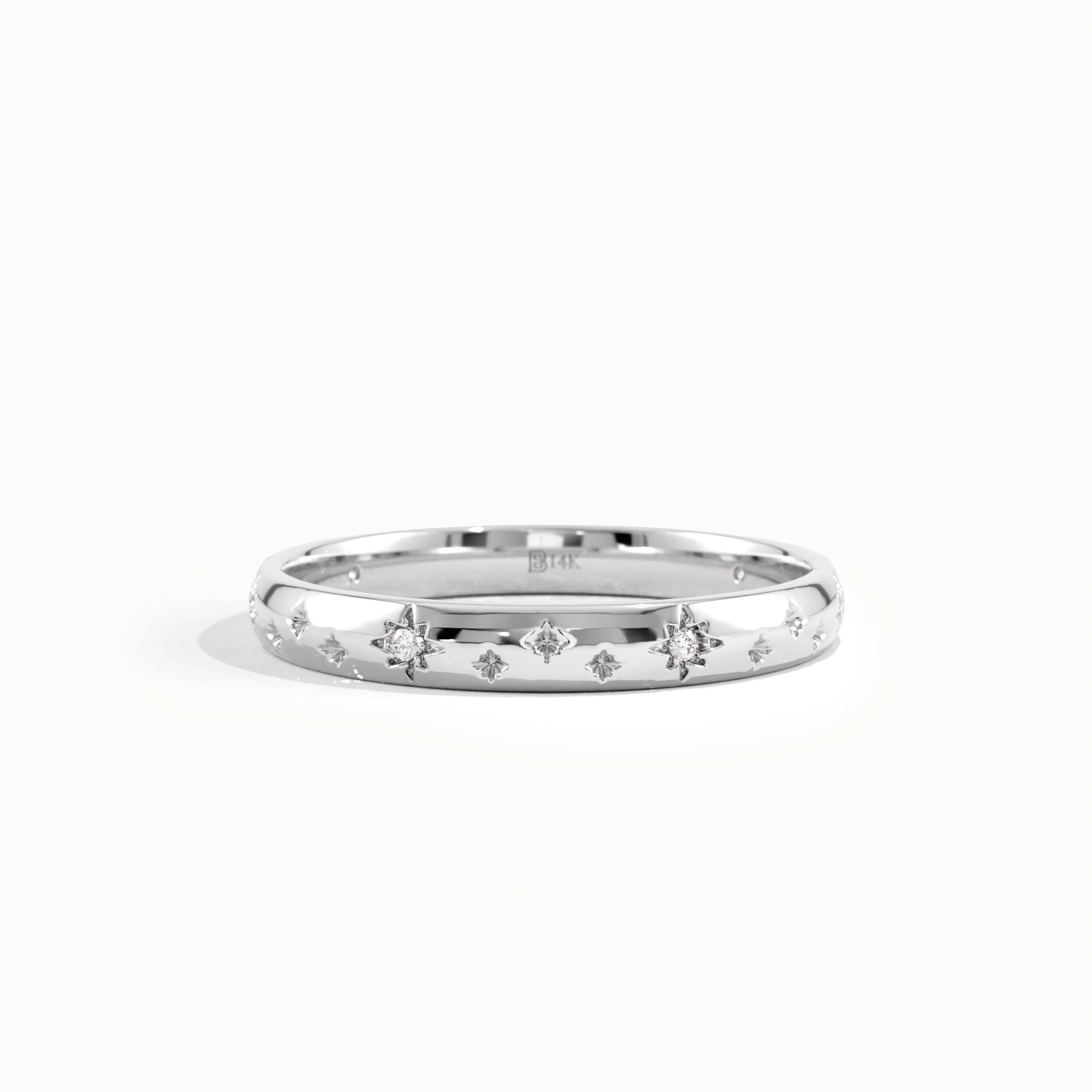 Celestial Wedding Band Women
