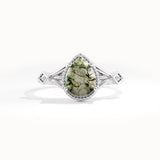 Vintage Moss Agate Gemstone Ring
