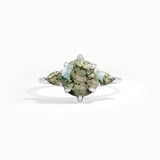 Natural Moss Agate Gemstone Ring - BRENNMORE