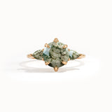 Natural Moss Agate Gemstone Ring - BRENNMORE