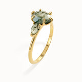 Natural Moss Agate Gemstone Ring - BRENNMORE 