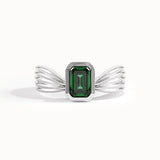 Vintage Design Emerald Gemstone Ring