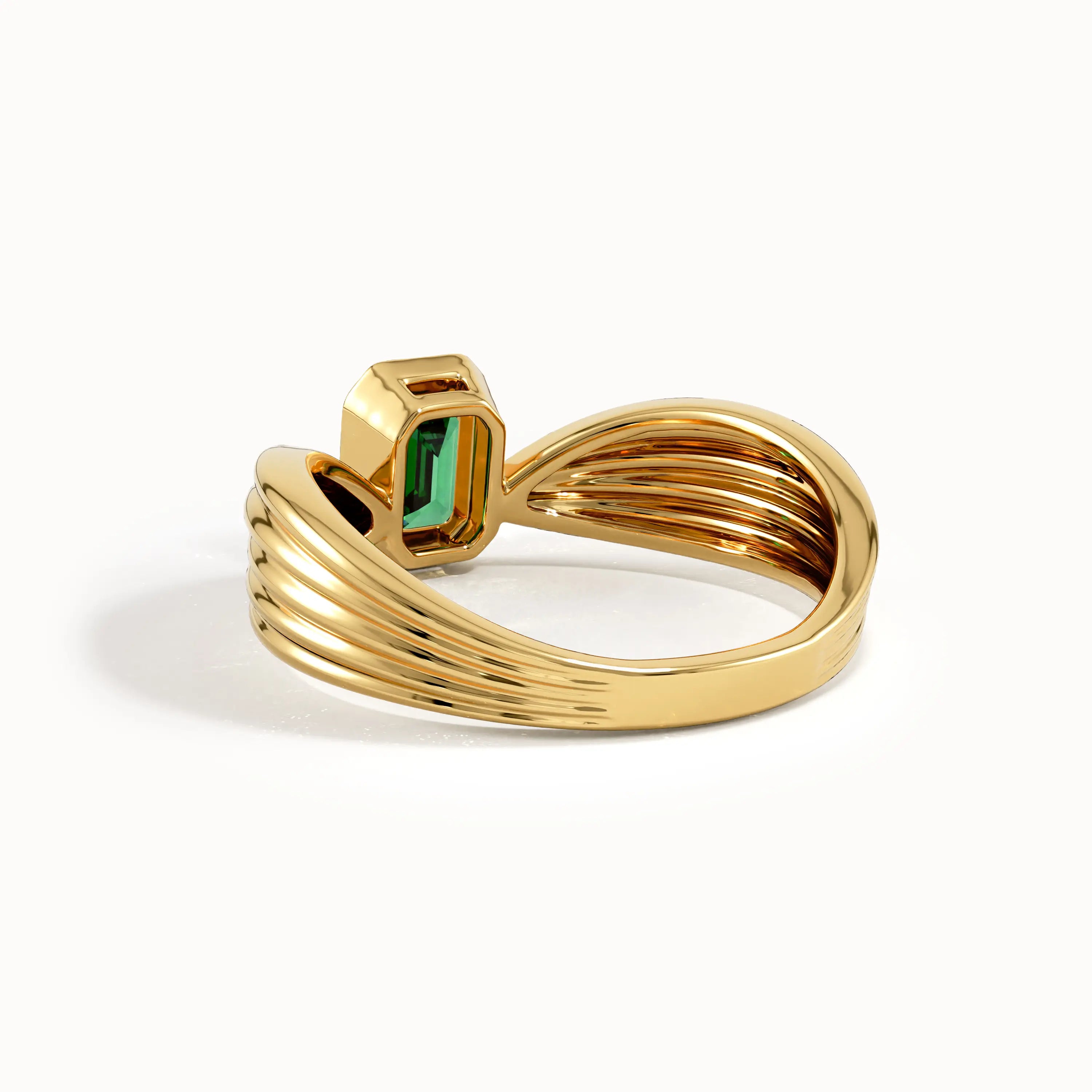 Vintage Design Emerald Gemstone Ring - BRENNMORE 
