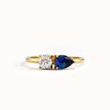 Toi et Moi Sapphire Gemstone Ring