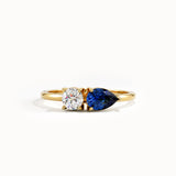 Toi et Moi Sapphire Gemstone Ring - BRENNMORE 