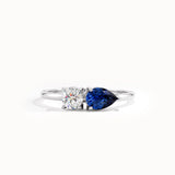 Toi et Moi Sapphire Gemstone Ring