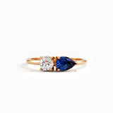 Toi et Moi Sapphire Gemstone Ring - BRENNMORE 