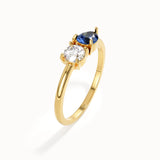 Toi et Moi Sapphire Gemstone Ring - BRENNMORE 