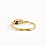 Toi et Moi Sapphire Gemstone Ring - BRENNMORE 
