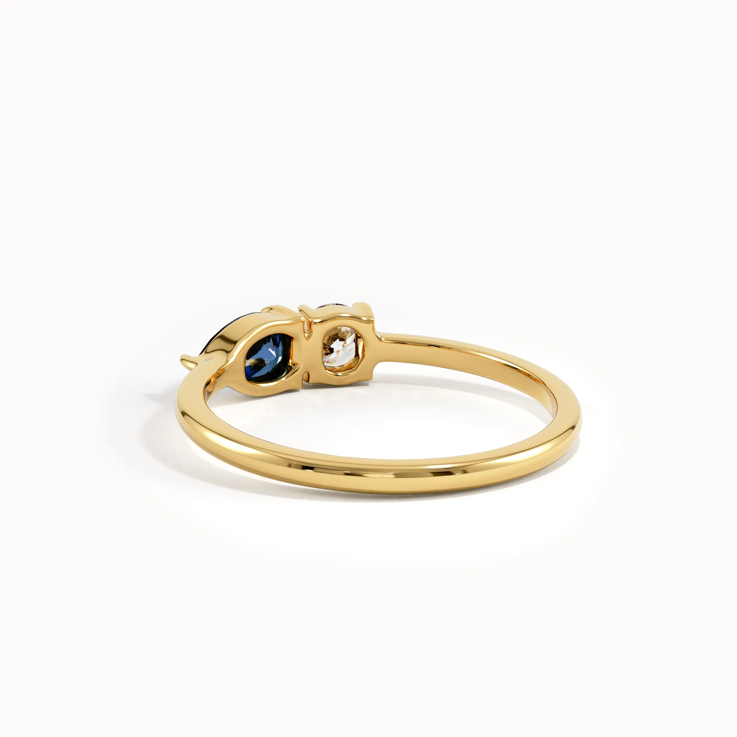 Toi et Moi Sapphire Gemstone Ring - BRENNMORE 