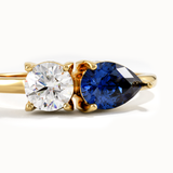 Toi et Moi Sapphire Gemstone Ring