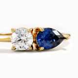 Toi et Moi Sapphire Gemstone Ring - BRENNMORE 