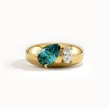 Toi et Moi Topaz Gemstone Ring