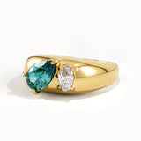 Toi et Moi Topaz Gemstone Ring - BRENNMORE