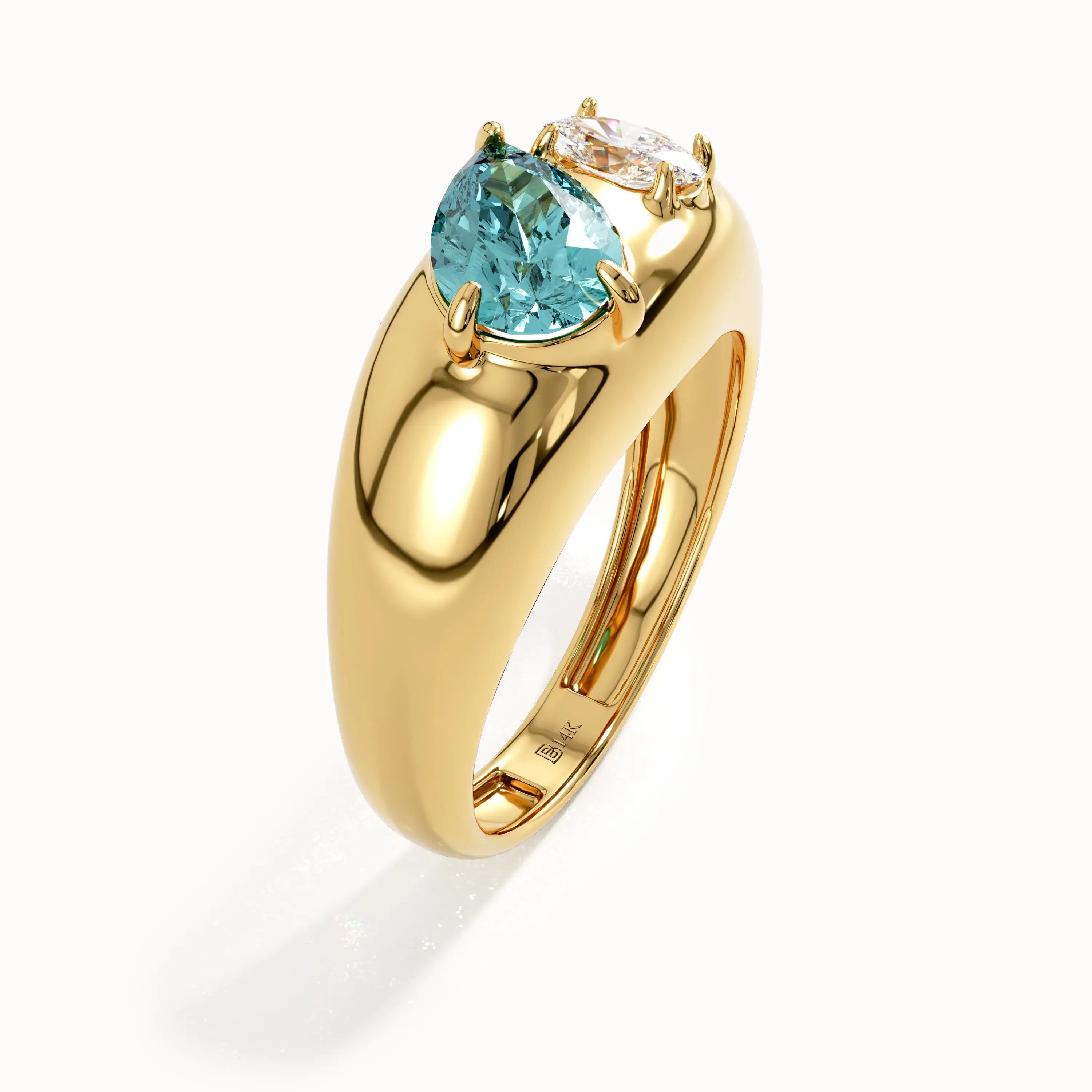 Toi et Moi Topaz Gemstone Ring - BRENNMORE 