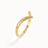 V Shaped Curve Wedding Band - BRENNMORE