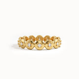 Eternity Circle Statement Ring in Gold
