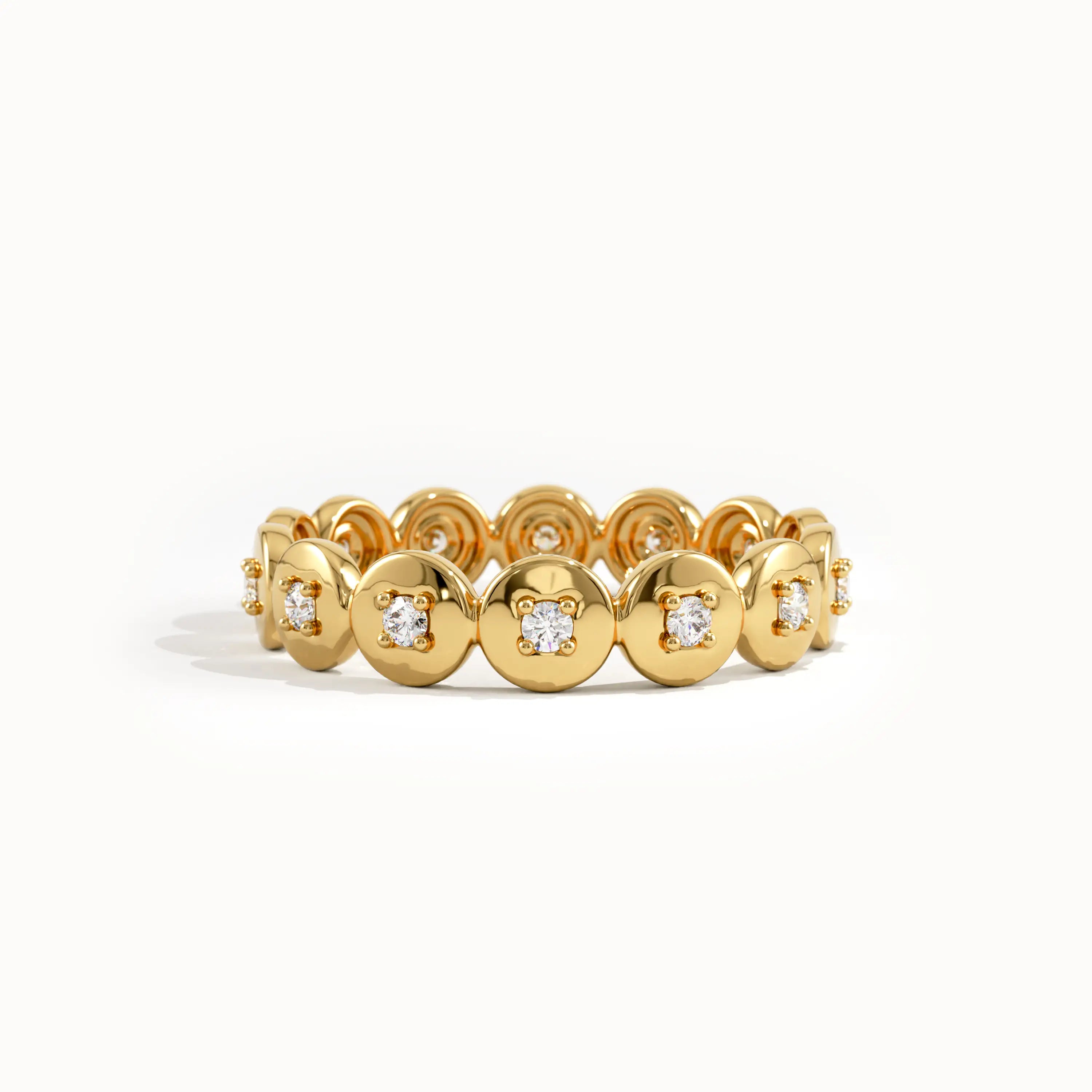 Eternity Circle Statement Ring in Gold - BRENNMORE 