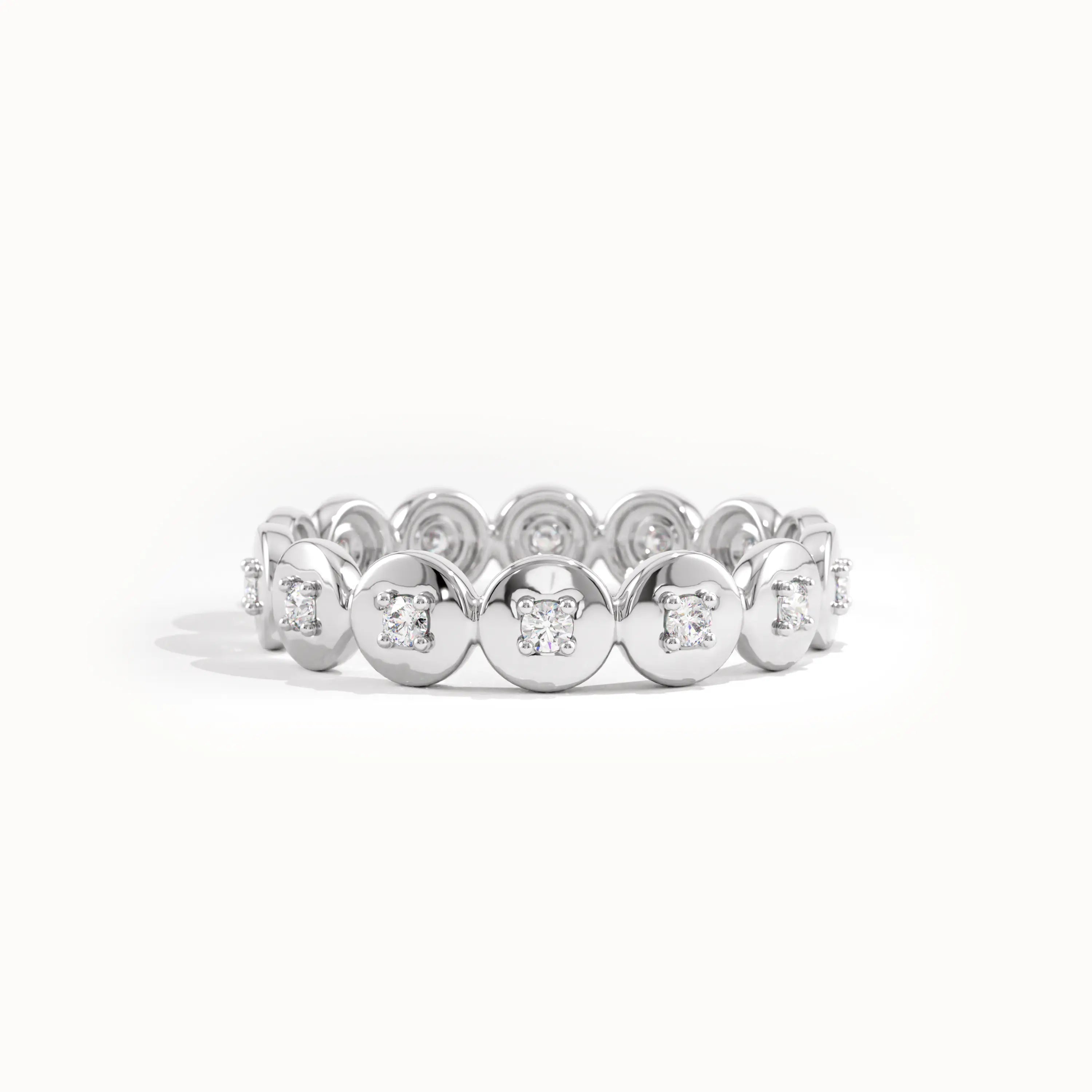 Eternity Circle Statement Ring in Gold