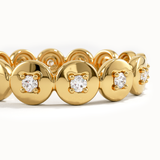 Eternity Circle Statement Ring in Gold