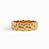 Flower Band Dainty Statement Ring