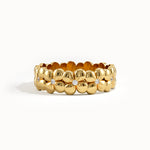 Flower Band Dainty Statement Ring - BRENNMORE 