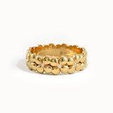 Flower Band Dainty Statement Ring - BRENNMORE 