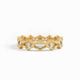 Eternity Band Geometric Statement Ring