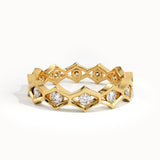 Eternity Band Geometric Statement Ring