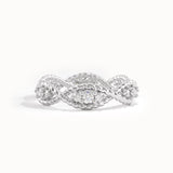 Unique Twisted Band Eternity Statement Ring - BRENNMORE