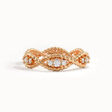 Unique Twisted Band Eternity Statement Ring - BRENNMORE