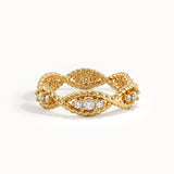 Unique Twisted Eternity Statement Ring - BRENNMORE 