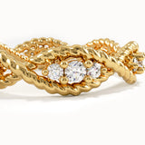 Unique Twisted Eternity Statement Ring - BRENNMORE 