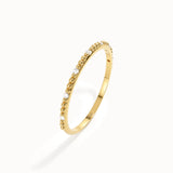Thin Beaded Stacking Ring - BRENNMORE 