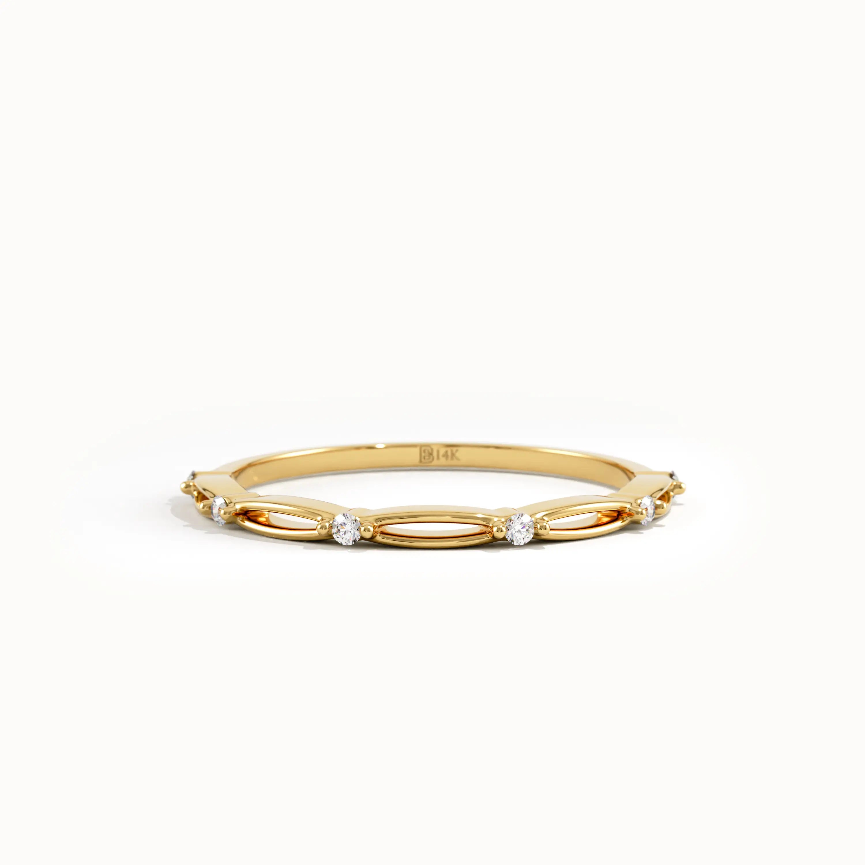 Thin Gold Stacking Ring - BRENNMORE