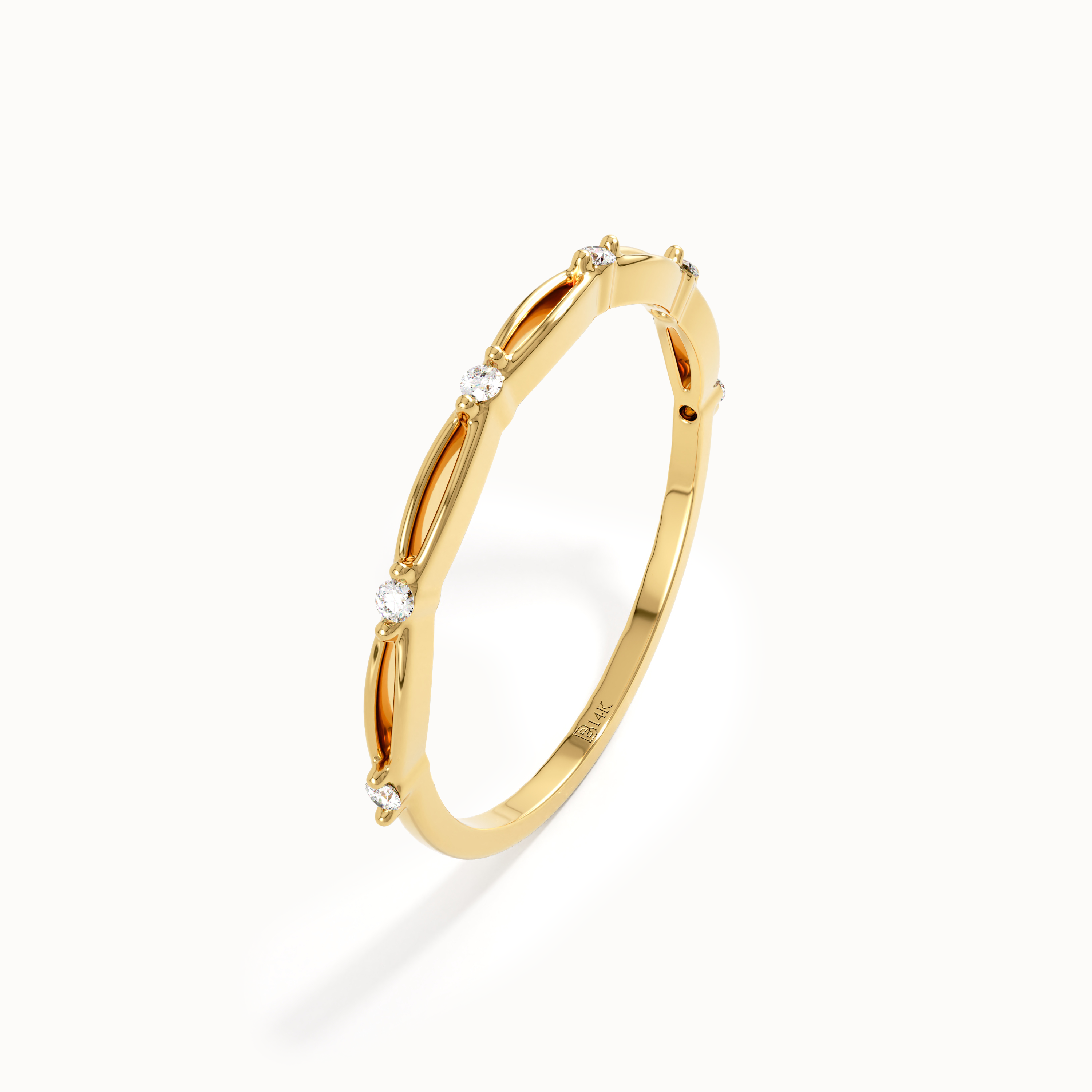 Thin Gold Stacking Ring - BRENNMORE