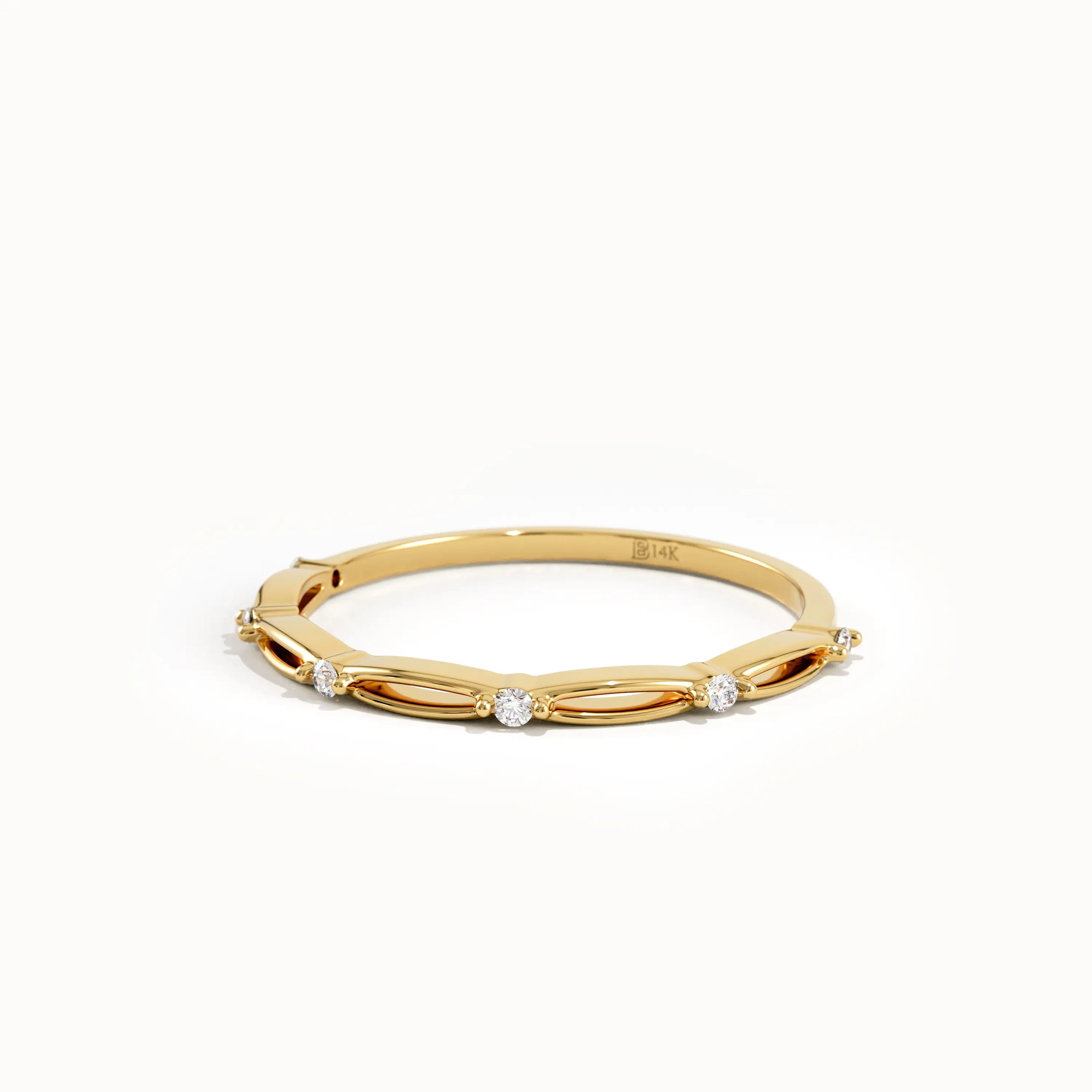 Thin Gold Stacking Ring - BRENNMORE 
