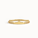 Unique Stacking Ring in 14k Gold