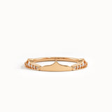 Unique Stacking Ring in 14k Gold - BRENNMORE