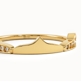 Unique Stacking Ring in 14k Gold