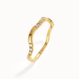 Curvy Band Slim Stacking Ring
