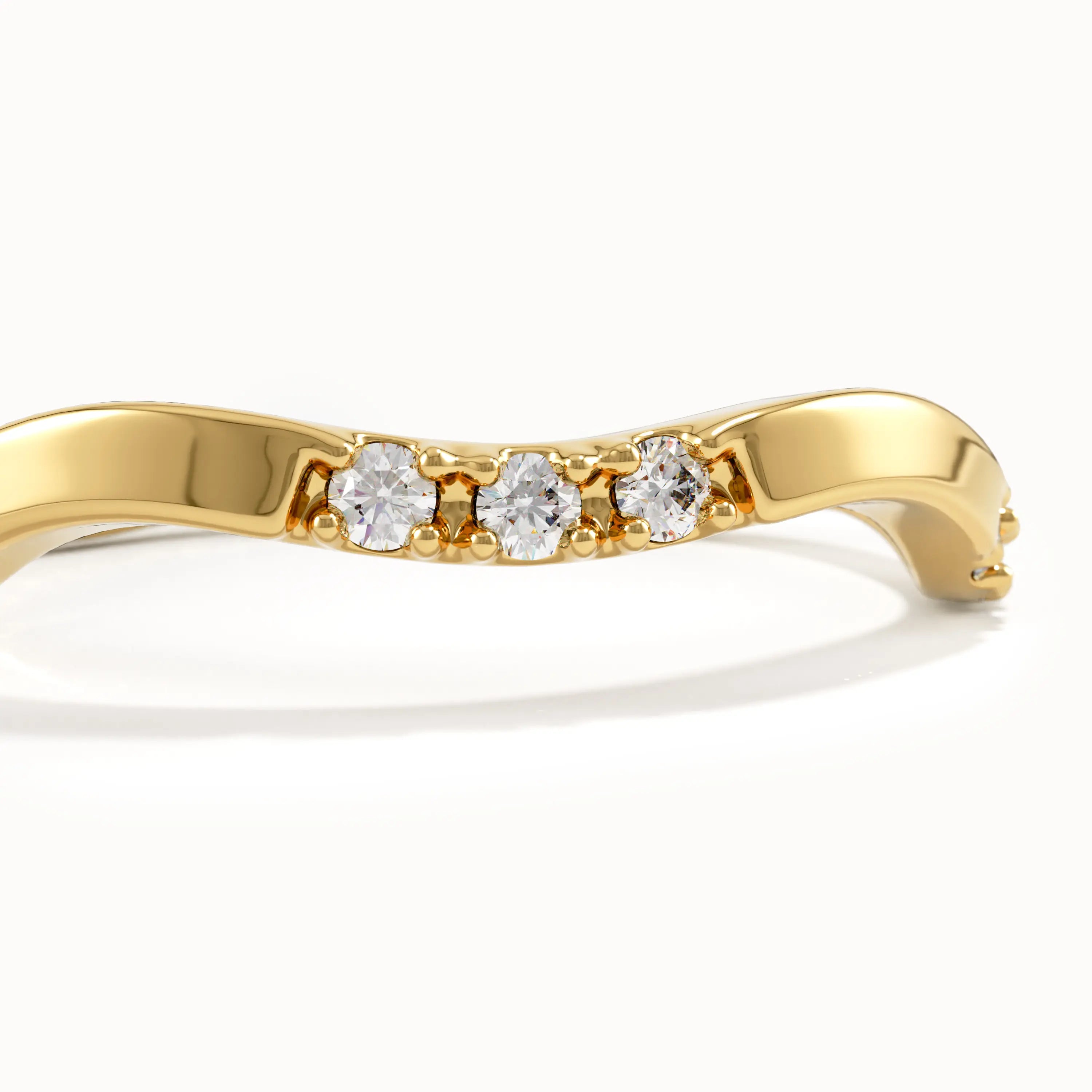 Curvy Band Slim Stacking Ring - BRENNMORE 