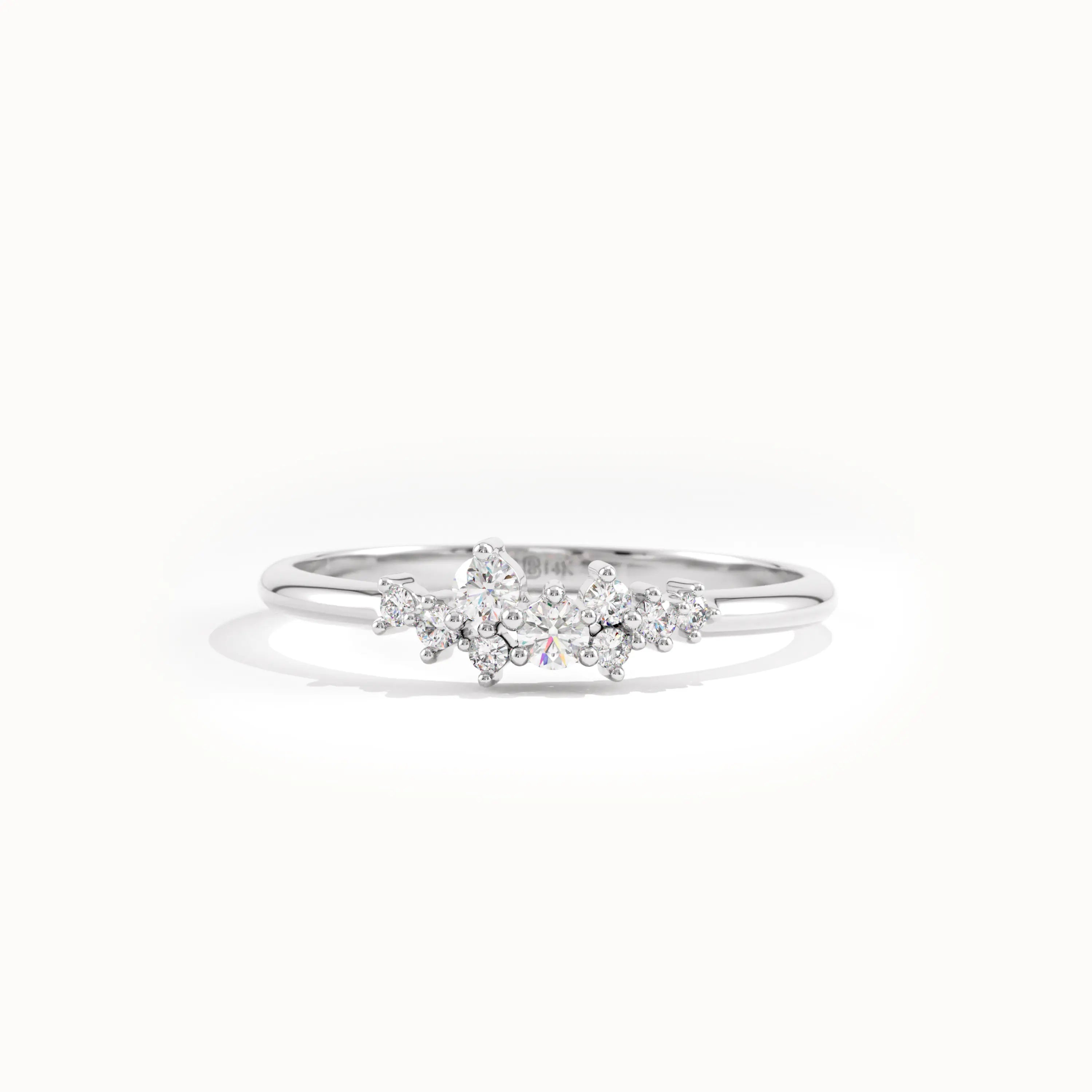 Cluster Lab Diamond Simple Stacking Ring