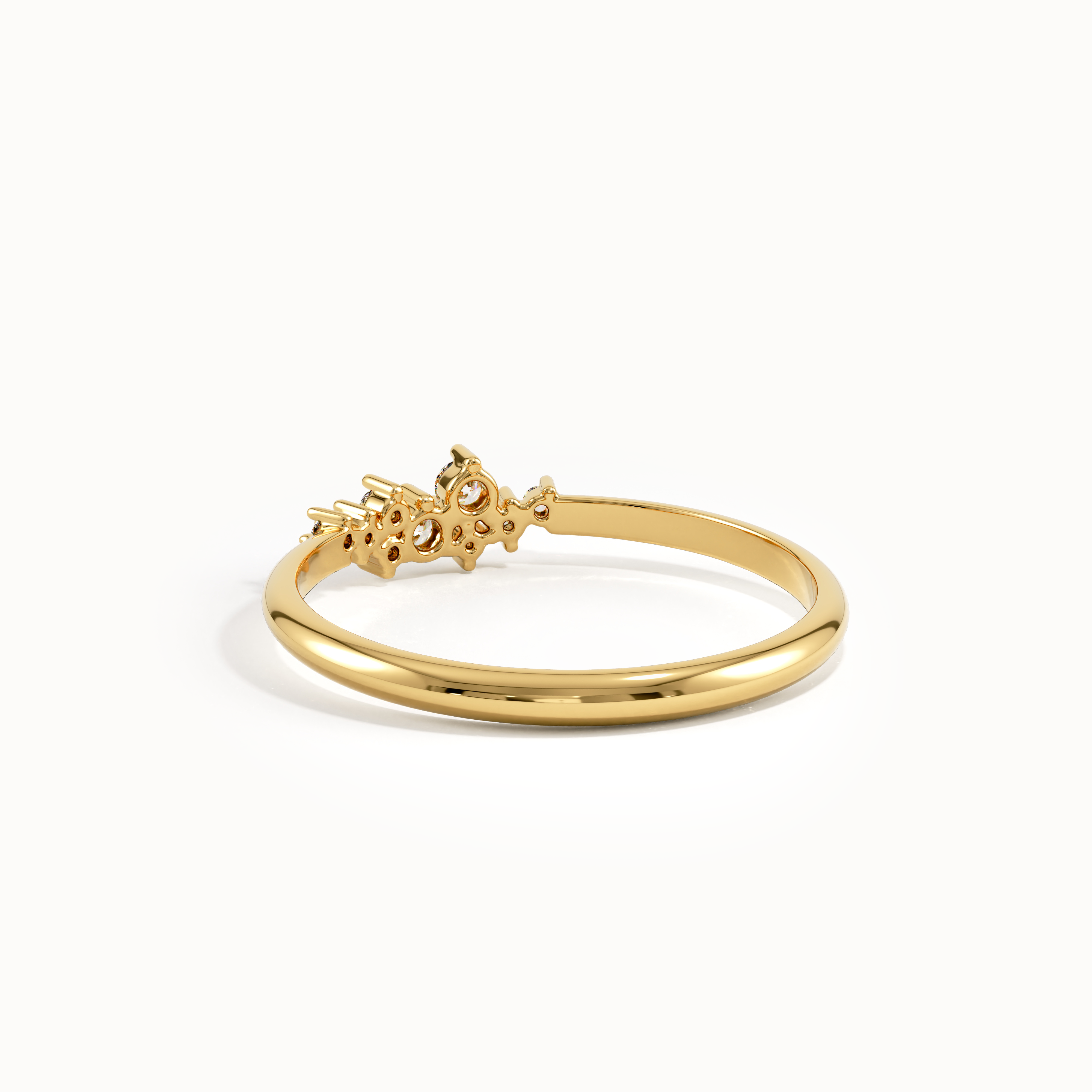 Cluster Lab Diamond Simple Stacking Ring - BRENNMORE