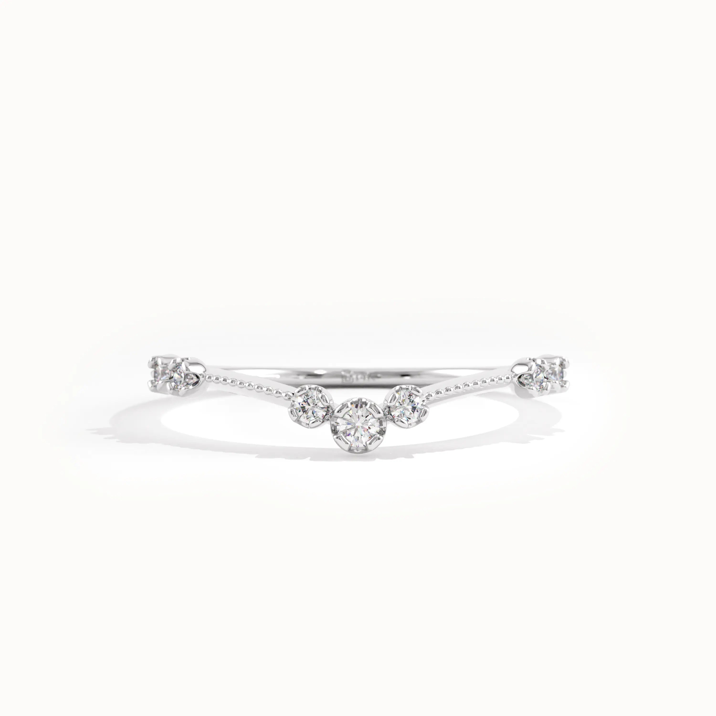 Vintage Slim Stackable Curve Ring